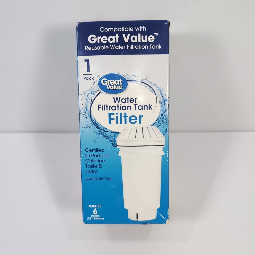 Great Value Water Filtration Tank Filter UPC 194346196722 NEW Factory‎ Sealed
